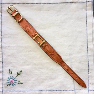Hartman & Rose Tangerine Hamilton Dog Collar
